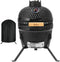 Aviro Kamado BBQ Egg - Houtskoolbarbecue - Ø 27 CM - Zwart