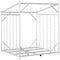 vidaXL - Haardhoutrek - met - regenhoes - 100,5x80,5x110,5 - cm - staal