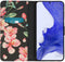 iMoshion Hoesje Geschikt voor Samsung Galaxy S23 Plus Hoesje Met Pasjeshouder - iMoshion Design Softcase Bookcase - Zwart / Blossom Watercolor Black