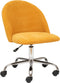 Atmosphera Geos bureaustoel corduroy - Verstelbaar - Metalen poten - Oker