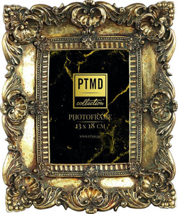 PTMD Matteo Rechthoekige Fotolijst - 23x4x27,5 cm - Polyresin - Goud