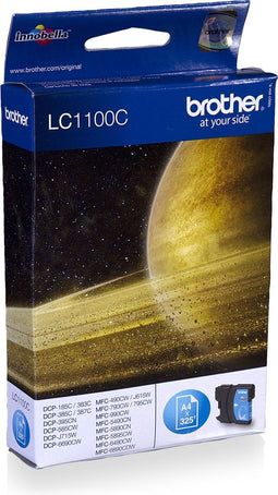Brother LC-1100C - Inktcartridge - Origineel - Printcapaciteit 325 pagina’s - Cyaan