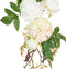 Decoratieve Bloemen 65 x 30 x 18 cm Wit Pioenroos