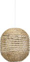 Light & Living Tripoli Hanglamp - Rotan Naturel/Wit - Ø42x47cm