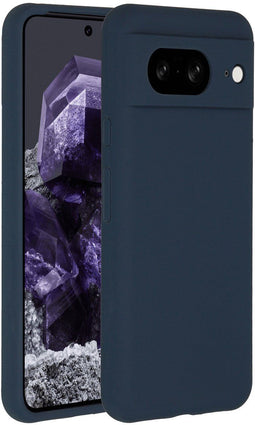 Accezz Google Pixel 8 - Liquid Silicone Backcover - Schokabsorberend - Donkerblauw