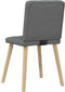 vidaXL - Eetkamerstoelen - 2 - st - stof - donkergrijs