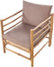 CERRETO - Tuinstoel - Taupe - Bamboe
