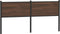 vidaXL - Hoofdbord - 180 - cm - bewerkt - hout - en - staal - bruin - eikenkleurig