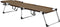 vidaXL - Ligbed - extra - hoog - inklapbaar - senior - aluminium - bruin