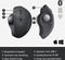 Logitech MX Ergo - Draadloze Trackball Muis - Ergonomisch ontwerp - Zwart