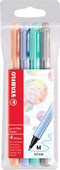 STABILO pointMax - Hardtip Fineliner 0,8 mm - Etui Met 4 Pasteltinten