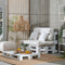 Kussen 4 Onderdelen Beige 120 x 80 cm