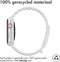iMoshion Bandje Geschikt voor Apple Watch Bandje Series 1 / 2 / 3 / 4 / 5 / 6 / 7 / 8 / 9 / SE - 38 / 40 / 41 mm - iMoshion Siliconen band - Wit