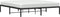 vidaXL - Bedframe - metaal - zwart - 180x200 - cm