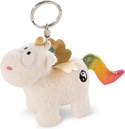 Nici Sleutelhanger Unicorn Yang 9 X 10 Cm Polyester Wit/goud