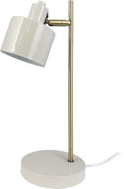 Dyberg Larsen Ocean - Tafellamp - Retro design - Beige/Messing