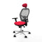 Jorquera Piqueras y Crespo 3D086N1 - Bureaustoel met hoofdsteun - Verstelbare hoogte - Rood