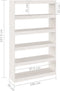 vidaXL - Boekenkast/kamerscherm - 100x30x167,5 - cm - massief - grenenhout - wit