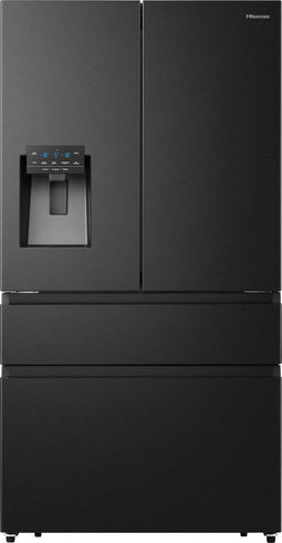 Hisense RF728N4SBFE - Amerikaanse Koelkast - NoFrost Water- en IJsdispenser - Zwart