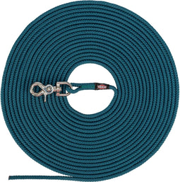 Trixie riem sleeplijn voor hond rond zonder handlus petrol blauw 20 mtr x 0,6 cm