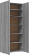 vidaXL - Schoenenkast - 80x35,5x180 - cm - bewerkt - hout - grijs - sonoma - eiken