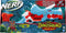 NERF DinoSquad Tricera-blast - Blaster - 3 darts tegelijk - Blauw/Rood (12 stuks)