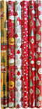 Benza K621 - Kerstpapier - 4 rollen van 8 meter x 70 cm - Multikleur