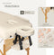tectake® Massagetafel - Behandeltafel - 10cm Matras - 3 Zones - Opvouwbaar - Hoogte Verstelbaar - Beige