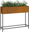 vidaXL - Verhoogde - Tuinplantenbak - 100x26x82 - cm - Weerbestendig - Staal