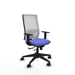 Piqueras y Crespo 1D066N0 - Bureaustoel - Verstelbare hoogte met armleuning - Licht Blauw