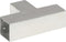 vidaXL - Paalverbinding - T-vorm - 81x81 - mm - gegalvaniseerd - metaal