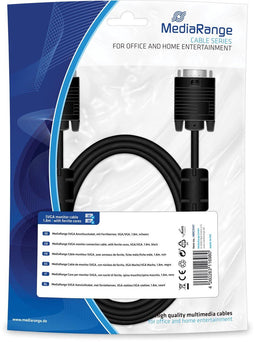MediaRange MRCS147 - SVGA monitor kabel - 1.8m - Zwart