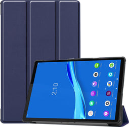 imoshion Tablet Hoes Geschikt voor Lenovo Tab M10 Plus / Tab M10 FHD Plus - imoshion Trifold Bookcase - Donkerblauw /Donkerblauw