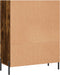 vidaXL - Schappenkast - 69,5x32,5x90 - cm - bewerkt - hout - gerookt - eikenkleurig