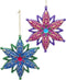 Ornament pvc pauwsneeuwvlok l14 cm