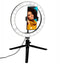 Grundig Ringlamp - Ringlight 25cm - 120 LED's - 3 Lichtstanden - Zwart