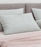 Zohome Kussensloop Lino - Kussenhoes van 80x80 cm - 1 stuk - 100% Katoen - Groen