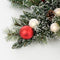 Black Box Trees Kaprun Kerstkrans Ster met Warm Witte LED Verlichting - Ø60 cm - Groen Frosted, Rood