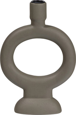 BePureHome Gap Single Kandelaar - Porselein - Smoke - 23x16x6