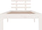 vidaXL - Bedframe - massief - hout - wit - 90x190 - cm