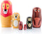 Matroesjka Poppen - Houten Dierenfiguren