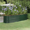 vidaXL - Plantenbak - 296x80x68 - cm - gepoedercoat - staal - groen