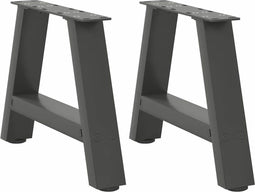 vidaXL - Salontafelpoten - 2 - st - A-vormig - 50x(30-31) - cm - staal - antraciet