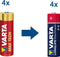 Varta - 4706/4B - AA Longlife Max Power batterijen - 4 stuks (4 stuks)