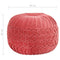 vidaXL - Poef - smock - ontwerp - 40x30 - cm - katoenfluweel - roze