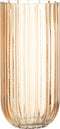 J-Line vaas Yari Strepen - glas - perzik - large - 25 cm hoog