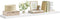 Woltu zwevende wandplank - 120 x 22,9 x 3,8 cm - MDF - modern - wit