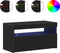 vidaXL - TV - Cabinets - met - LED - Lights - 2 - stuks - Zwart - Eiken - 75x35x40 - cm - Geengineerd - Hout