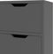 vidaXL - Dressoir - 90x30x72 - cm - bewerkt - hout - grijs