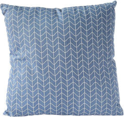 Sierkussen decoratie kussen Chain 45 x 45 cm blauw wit